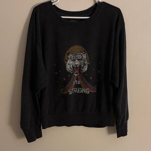 Black Graphic Women's Sweater Anthropologie